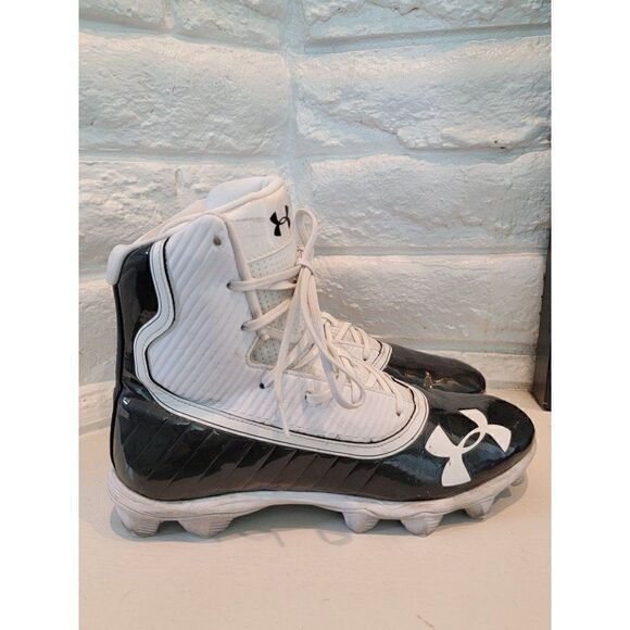 Under Armour Highlight RM 3021197-003 Black/White Football Cleats, Men's 11 USA - Picture 1 of 8